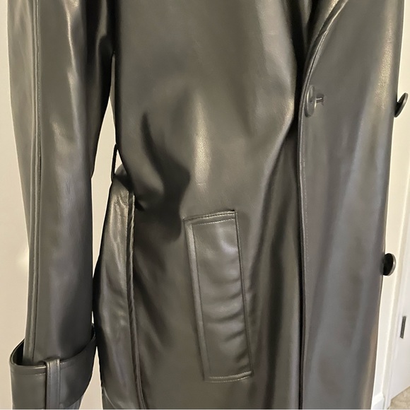 Zara Black Trench Coat - Picture 4 of 6